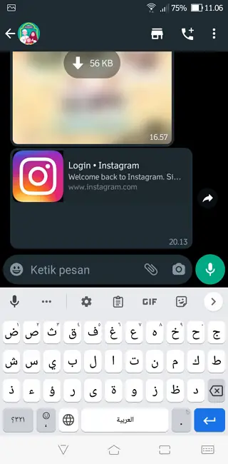 Screenshot 20220702 110608 2 Cara Menulis Arab di Aplikasi WhatsApp dengan Mudah 12 Screenshot 20220702 110608