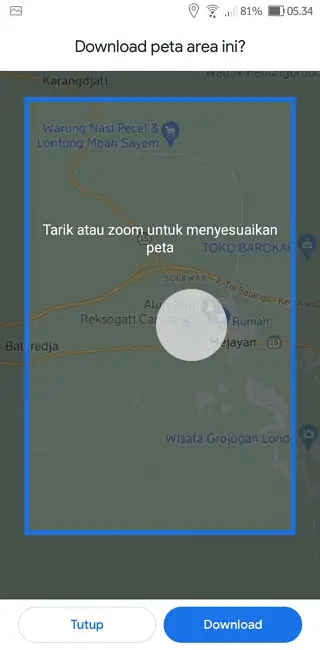 Screenshot 20220712 053453 Cara Menggunakan Aplikasi Google Maps Secara Offline 4 Screenshot 20220712 053453