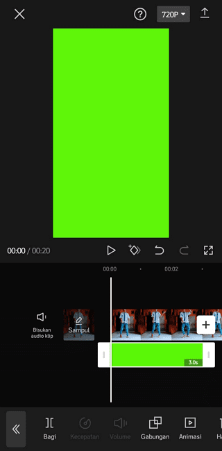 Screenshot 20220805 094326 Cara Ubah Background Video Menjadi Green Screen di CapCut 16 Screenshot 20220805 094326