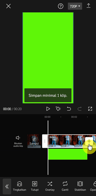 Screenshot 20220805 094412 Cara Ubah Background Video Menjadi Green Screen di CapCut 18 Screenshot 20220805 094412