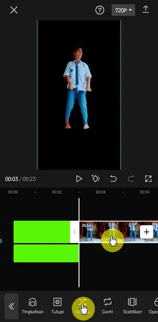 Screenshot 20220805 094531 Cara Ubah Background Video Menjadi Green Screen di CapCut 22 Screenshot 20220805 094531