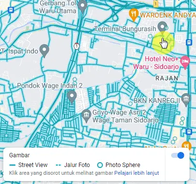 street view aktif 2 Cara Mudah Menggunakan Street View Google Maps 5 street view aktif