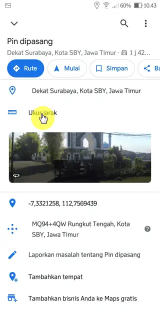 Screenshot 20220912 104314 Cara Mengukur Jarak di Google Maps dengan Mudah 6 Screenshot 20220912 104314