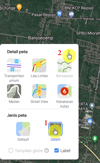 tutup satelit Cara Mengukur Jarak di Google Maps dengan Mudah 12 tutup satelit