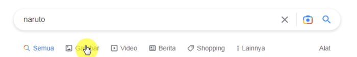 tab gambar Cara Cepat Mencari Gambar PNG di Google Search 2 tab gambar