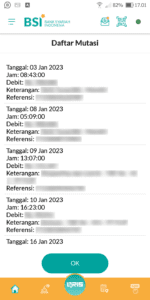 Cara Melihat Riwayat Transaksi Rekening Di BSI Mobile