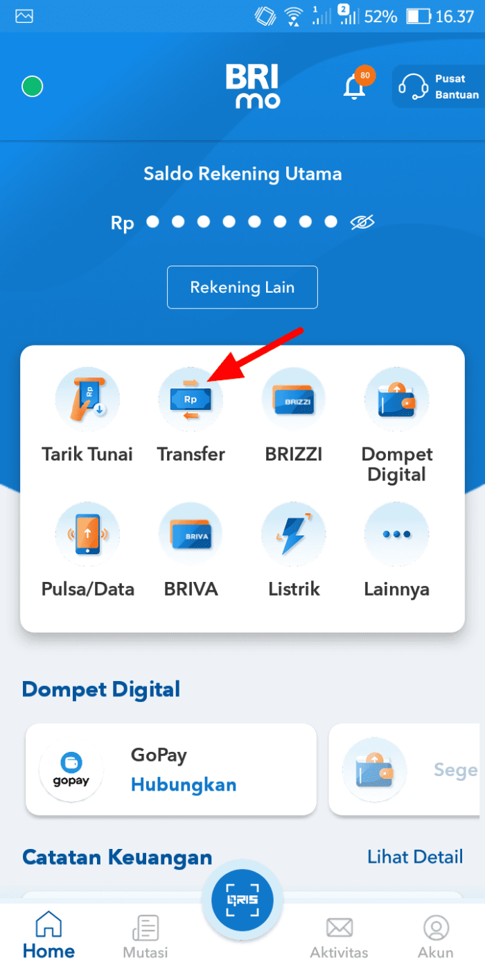 Cara Transfer ke Sesama Rekening BRI Lewat Aplikasi BRImo