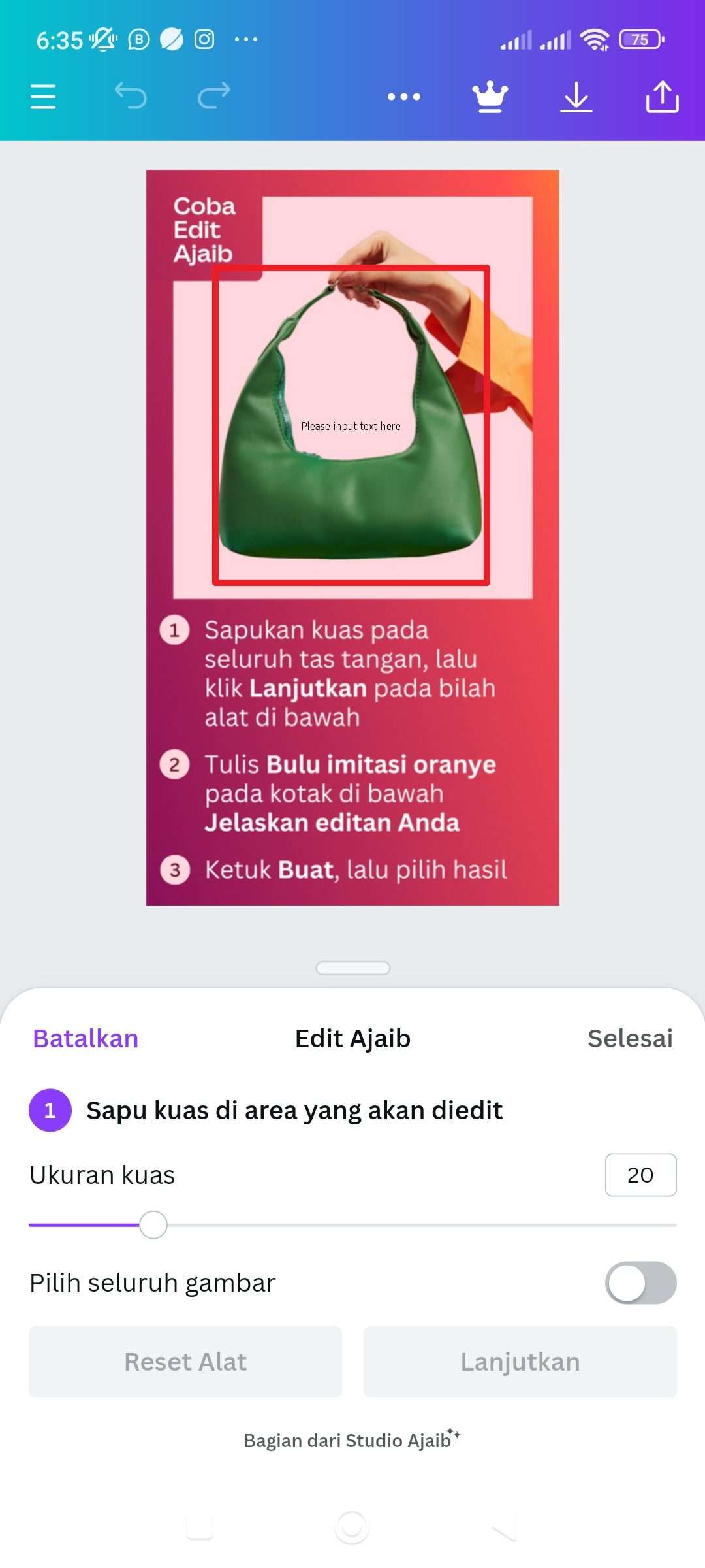 Screenshot 2023 10 06 06 35 20 327 com.canva .editor Cara Mengubah Warna Gambar di Canva Secara Otomatis 5 Screenshot 2023 10 06 06 35 20 327 com.canva .editor