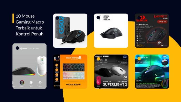 10 Mouse Gaming Macro Terbaik untuk Kontrol Penuh