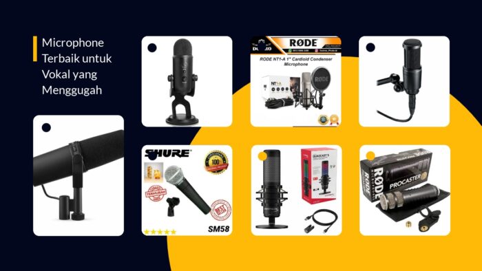 Microphone Terbaik untuk Vokal yang Menggugah