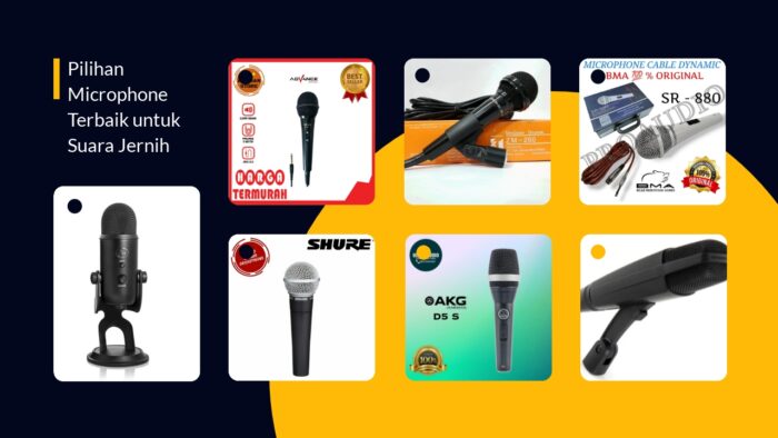 Pilihan Microphone Terbaik untuk Suara Jernih