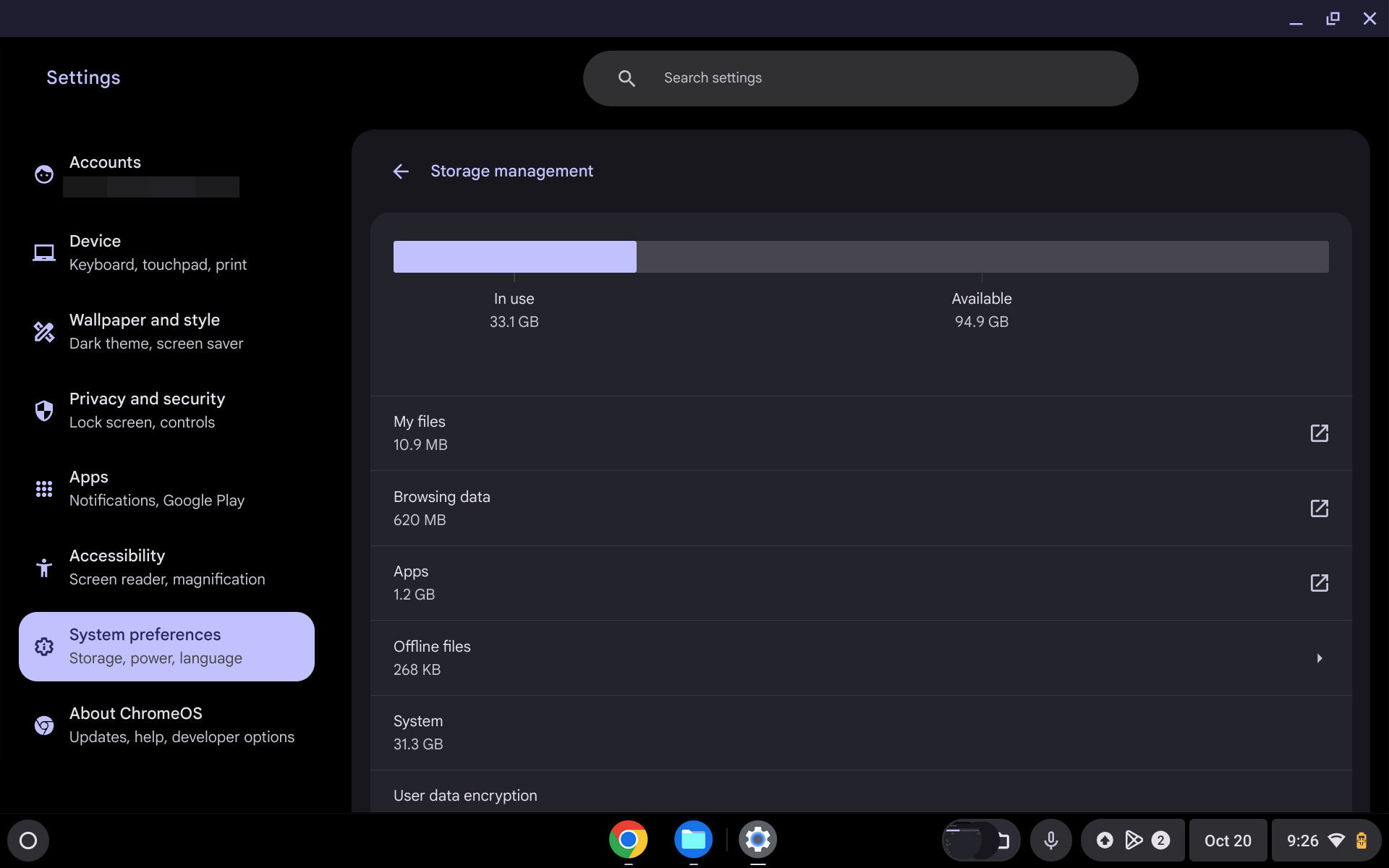 Cek Detail Lewat Settings Cara Mudah Memeriksa Sisa Penyimpanan di Chromebook 4 Cek Detail Lewat Settings