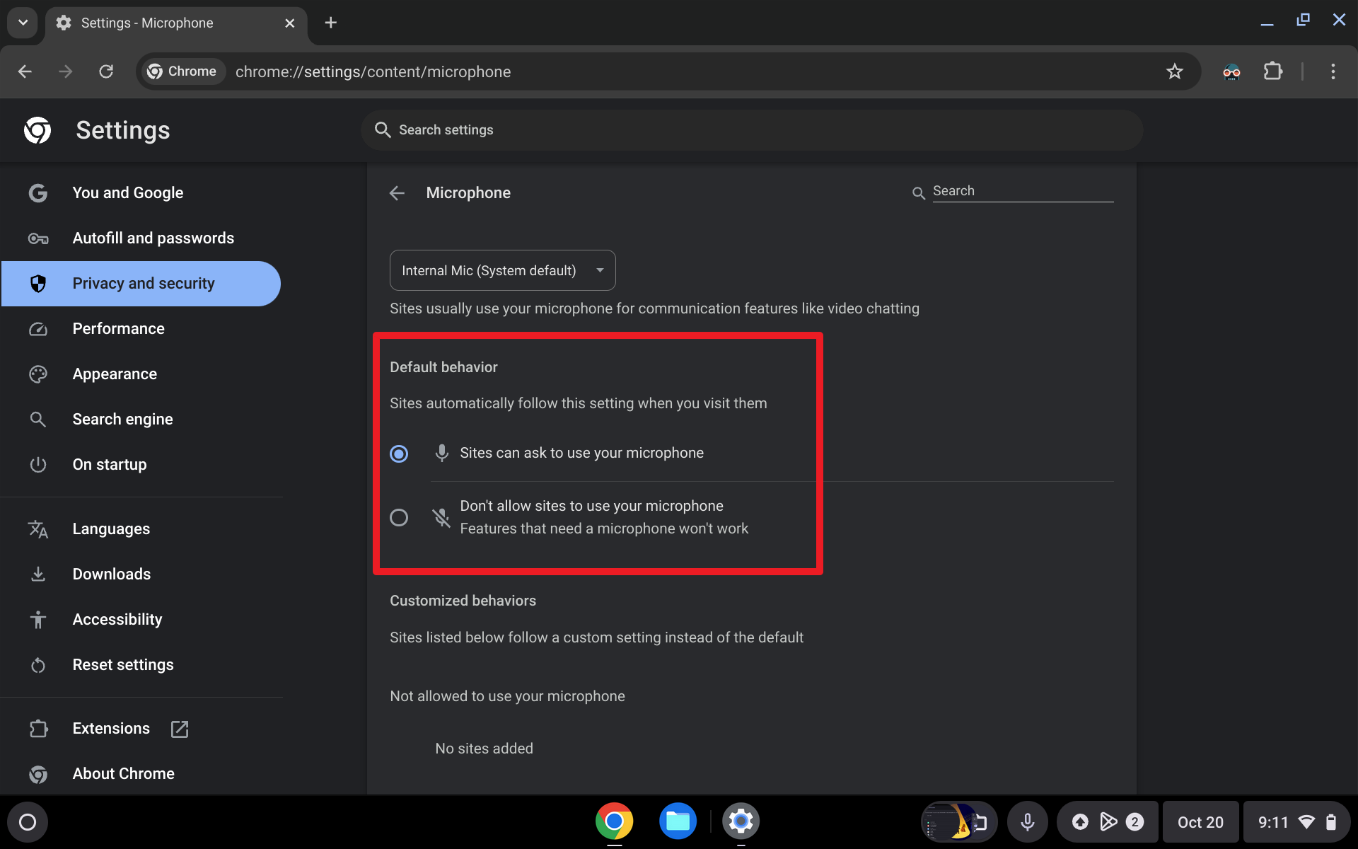 Memastikan Izin Aplikasi Cara Menyalakan Mikrofon di Perangkat Chromebook 3 Memastikan Izin Aplikasi