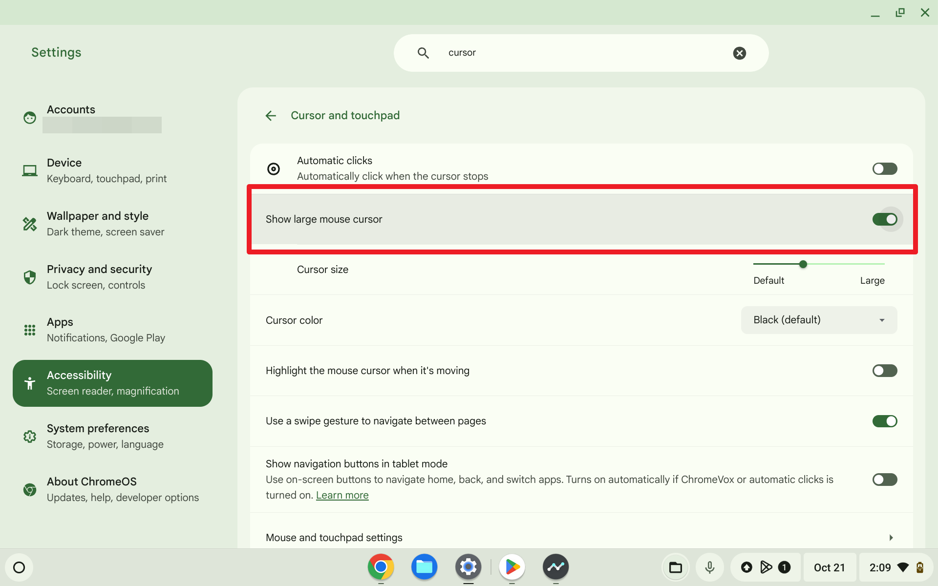 Screenshot 2024 10 21 2.09.49 PM Cara Mengubah Warna Kursor Mouse di Chromebook 4 Screenshot 2024 10 21 2.09.49 PM