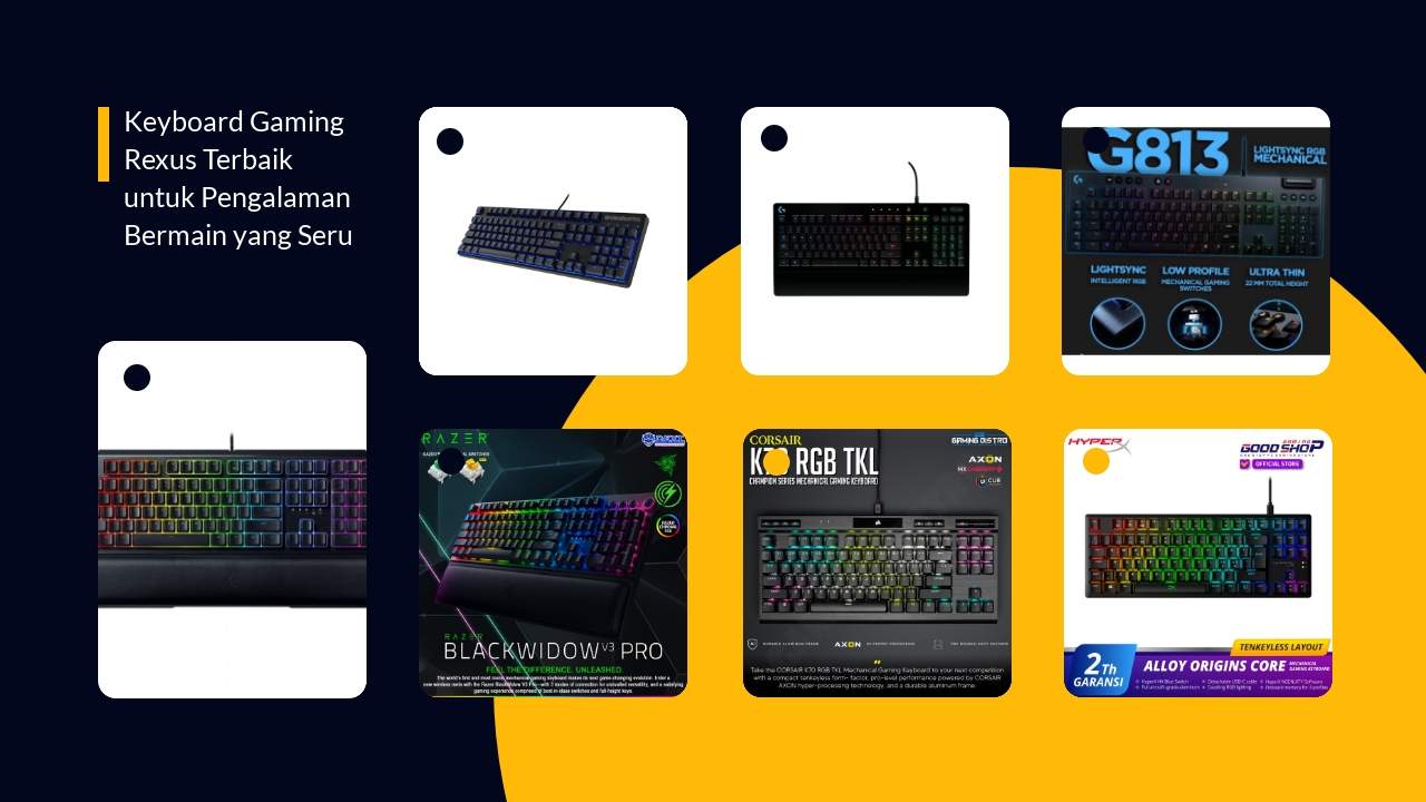 Keyboard Gaming Rexus Terbaik untuk Pengalaman Bermain yang Seru