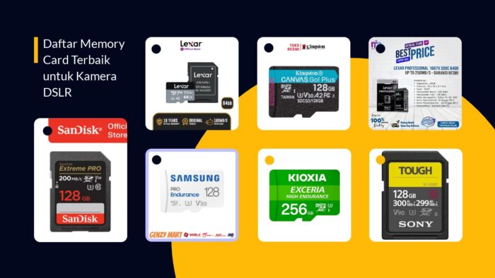 Daftar Memory Card Terbaik untuk Kamera DSLR