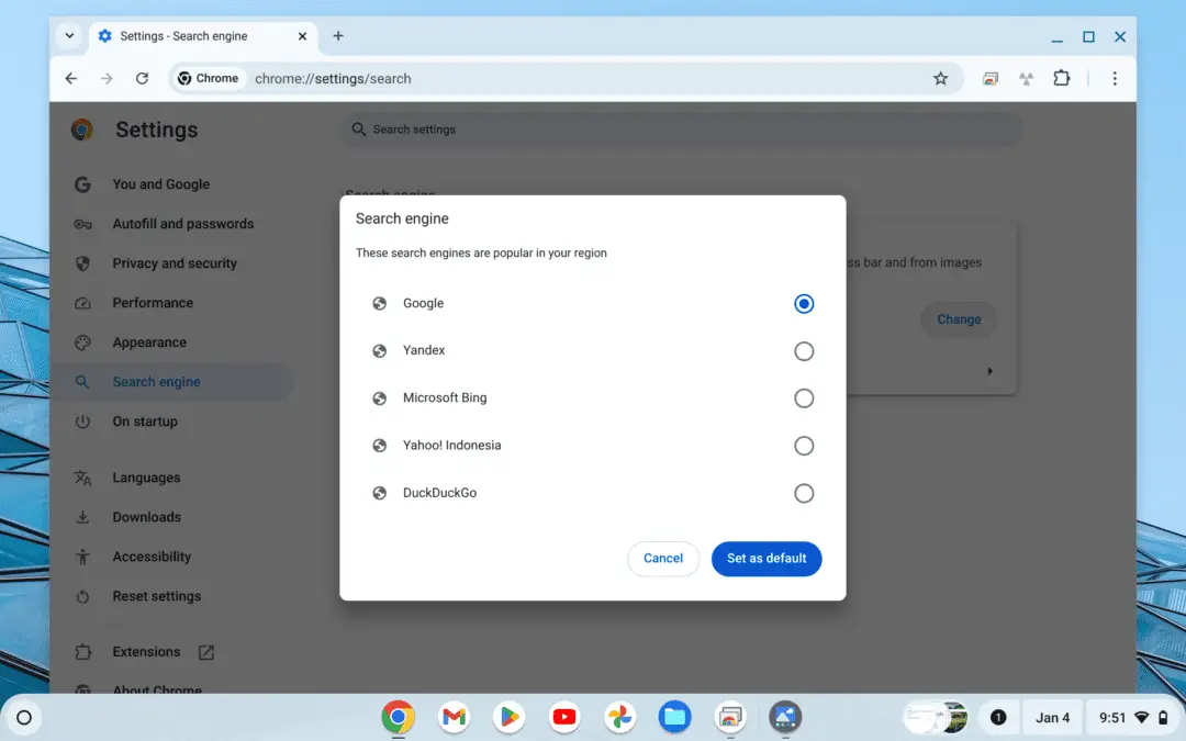 Screenshot 2025 01 04 9.51.20 PM Cara Mengubah Default Search Engine di Chromebook 3 Screenshot 2025 01 04 9.51.20 PM